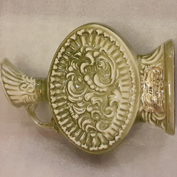 Jim Bean Distillery Regal China Yellow Roses Grn Vintage Whiskey Decanter 12" - Picture 8 of 14